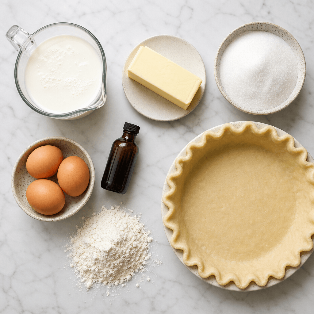 Creamy Old Fashioned Buttermilk Pie Recipe ingredients