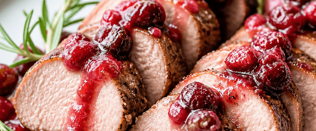 Savory Cranberry Rosemary Pork Tenderloin Recipe