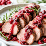 Savory Cranberry Rosemary Pork Tenderloin Recipe