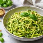 Zucchini Noodles with Avocado Pesto