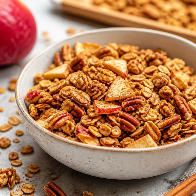 Apple Cinnamon Granola (Easy Homemade Recipe)