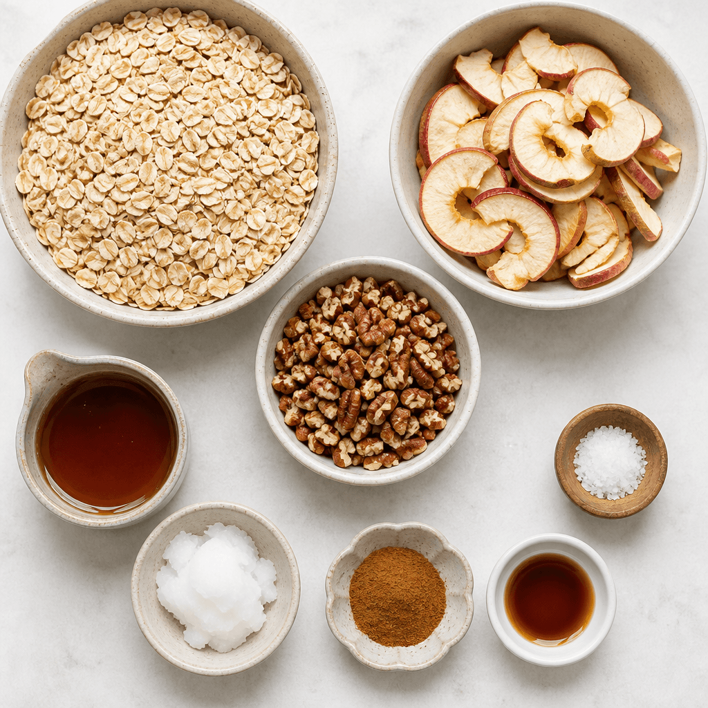 Apple Cinnamon Granola ingredients
