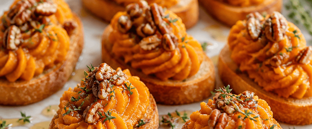 Whipped Sweet Potato Brown Butter Crostini