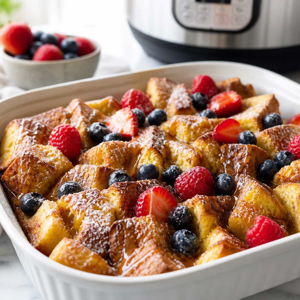 Cozy Instant Pot French Toast Casserole