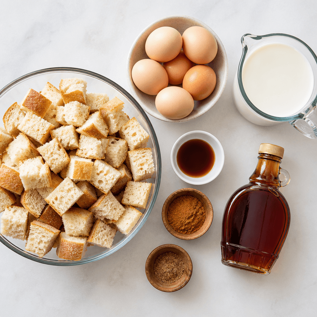 Cozy Instant Pot French Toast Casserole ingredients
