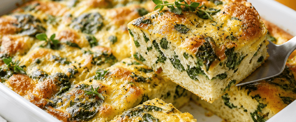 Healthy Spinach and Herb Breakfast Casserole