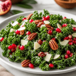 Winter Kale Salad with Pomegranate and Pecans Recipe