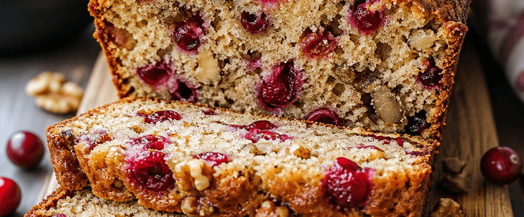 Homemade Cranberry Walnut Bread Recipe