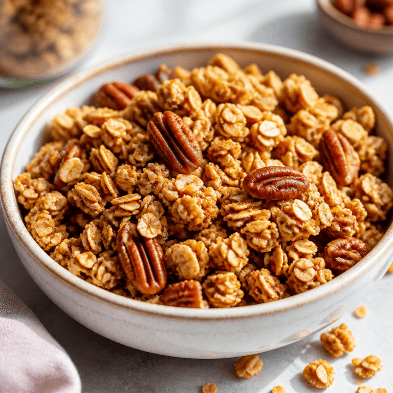 Homemade Maple Pecan Granola