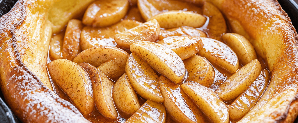Fluffy Cinnamon Apple Dutch Baby Pancake