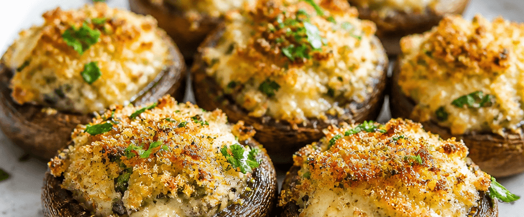 Savory Stuffed Mushrooms with Parmesan and Garlic