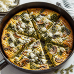 Winter Vegetable Frittata with Creamy Goat Cheese