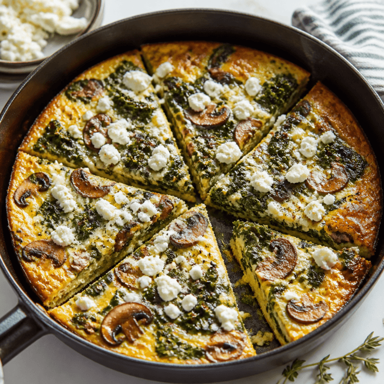 Winter Vegetable Frittata with Creamy Goat Cheese