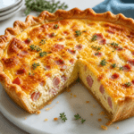 Irresistibly Easy Ham and Cheese Quiche