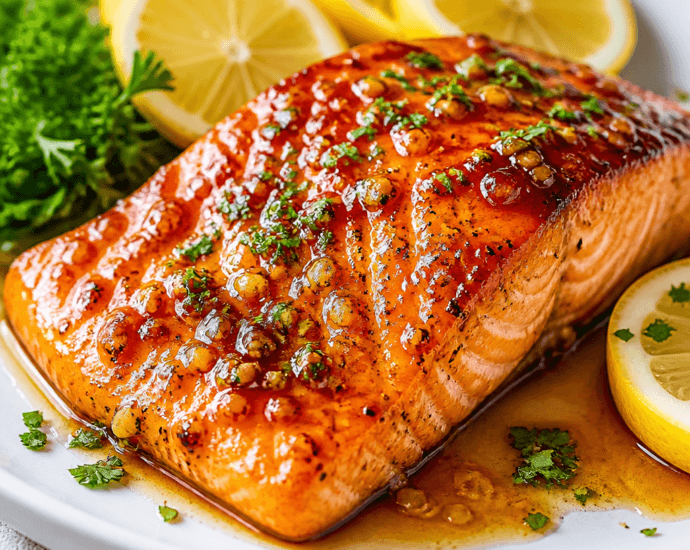 Honey Garlic Glazed Salmon