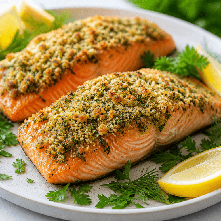 Herb Crusted Salmon (Easy 30-Minute Dinner)