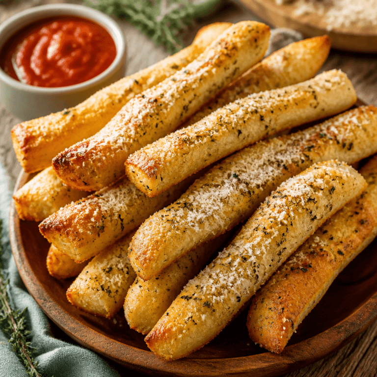 Easy Parmesan Breadsticks (No Yeast)