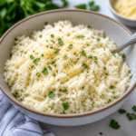 Creamy Garlic Parmesan Rice