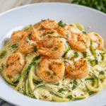 Keto Shrimp Alfredo with Zucchini Noodles