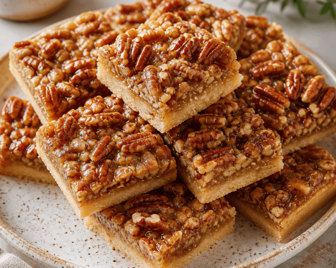 Maple Pecan Shortbread Bars for Your Fall Baking