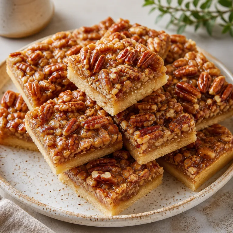 Maple Pecan Shortbread Bars (Easy Fall Dessert)