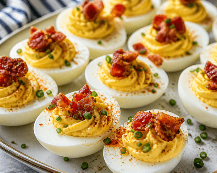 Deviled Eggs with Crunchy Bacon Goodness
