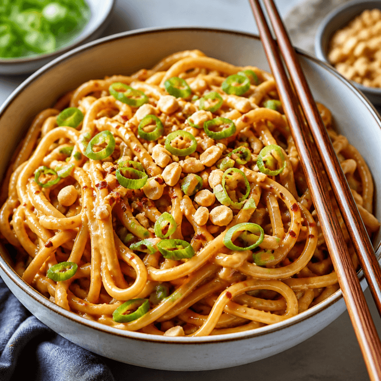 Spicy Peanut Noodles (Easy 20-Minute Dinner)
