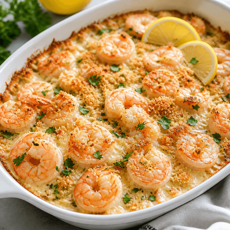 Garlic Parmesan Shrimp Bake (Easy One-Pan Dinner)