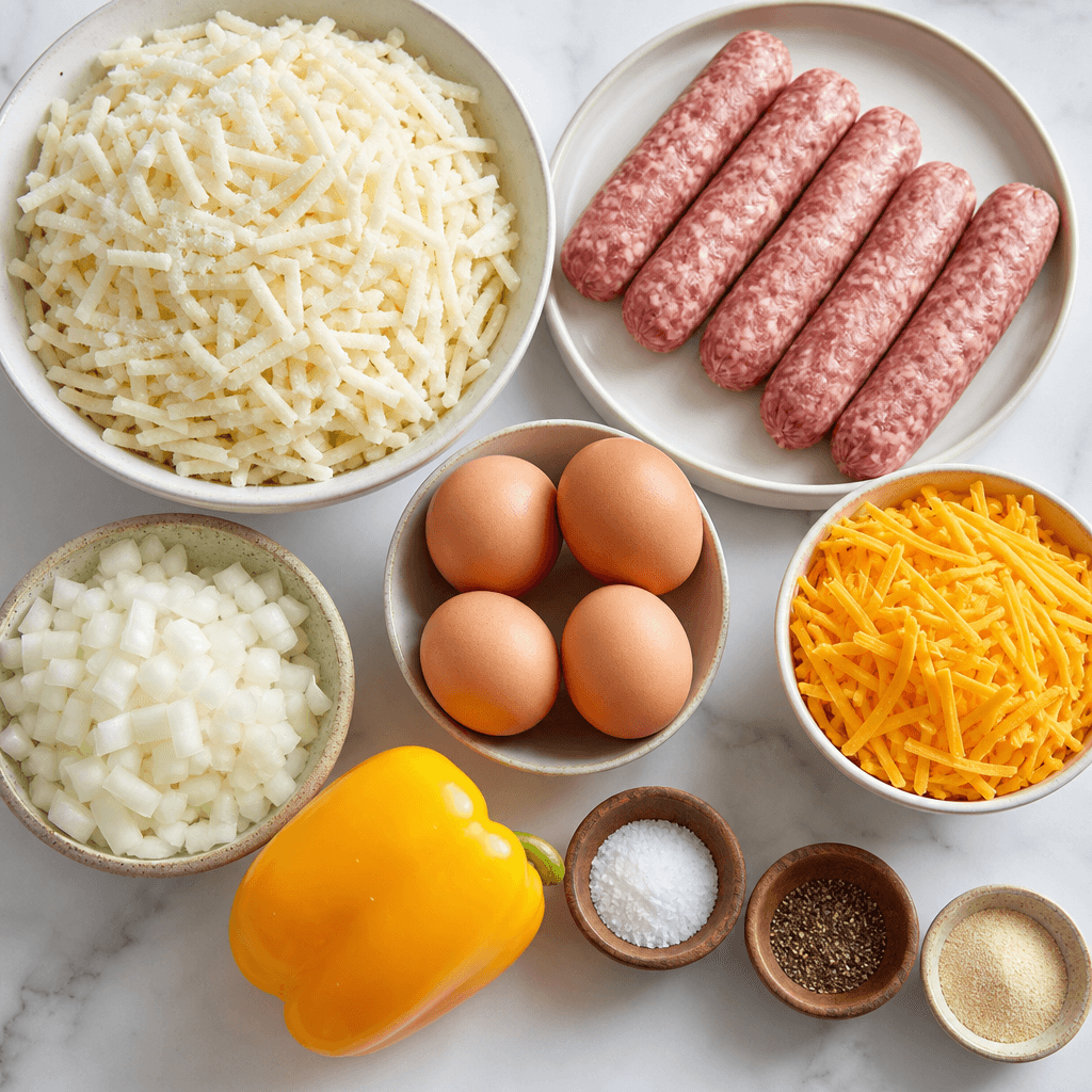 Easy Hash Brown Breakfast Skillet You Need to Try ingredients