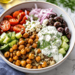 Mediterranean Chickpea Bowl with Tzatziki