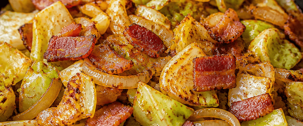 Crispy Bacon and Cabbage Skillet
