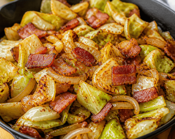 Crispy Bacon and Cabbage Skillet