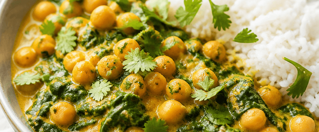 Chickpea and Spinach Curry