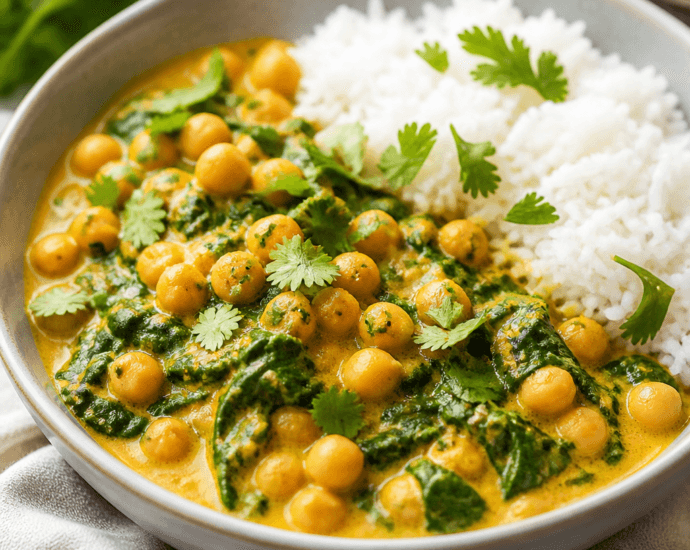 Chickpea and Spinach Curry