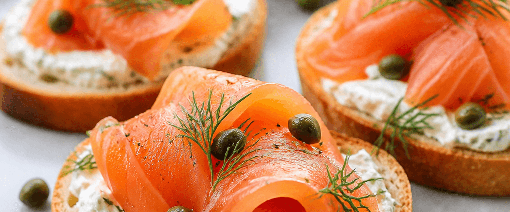 Smoked Salmon Crostini with Creamy Dill Spread