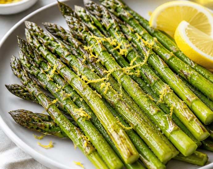 Easy Roasted Asparagus with Fresh Lemon Zest