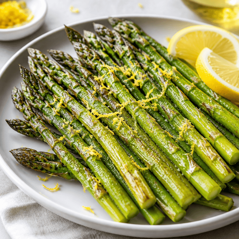 Easy Roasted Asparagus with Fresh Lemon Zest
