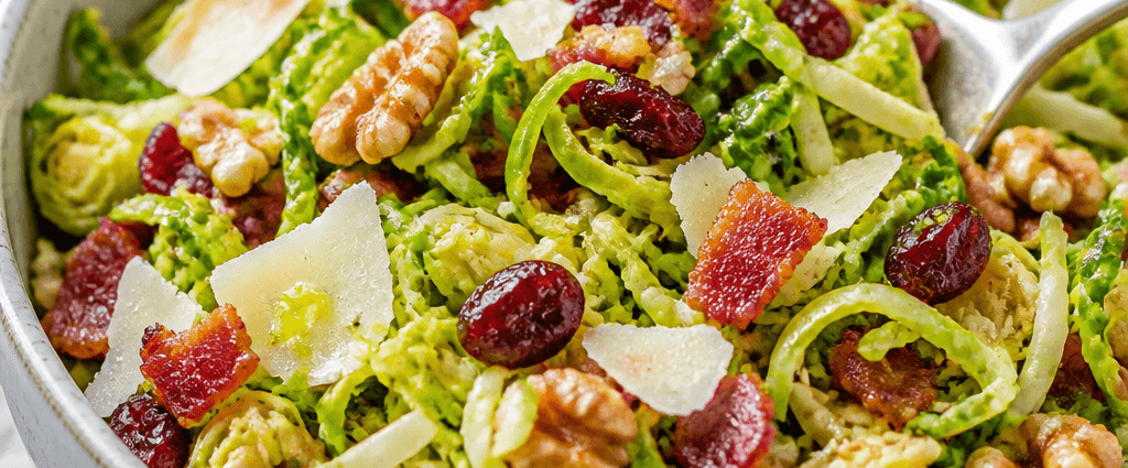 Fresh Brussels Sprout and Bacon Shaved Salad Recipe