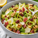 Fresh Brussels Sprout and Bacon Shaved Salad Recipe