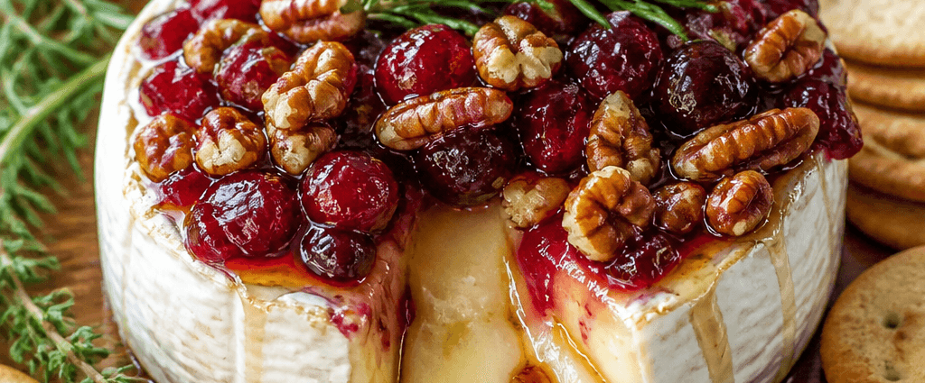Baked Brie with Cranberry and Pecans
