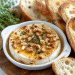 Warm Baked Goat Cheese with Honey and Walnuts