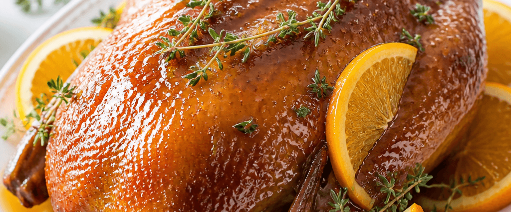 Savory Roast Duck with Orange Sauce