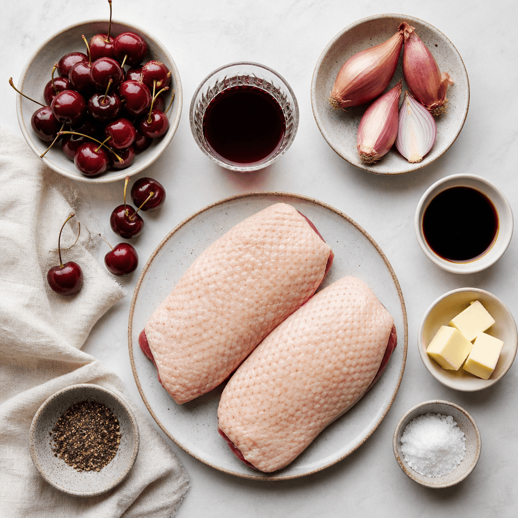 Duck Breast with Cherry Port Sauce ingredients