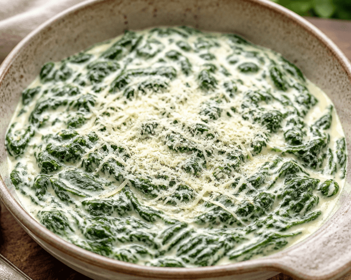 Creamed Spinach with Parmesan
