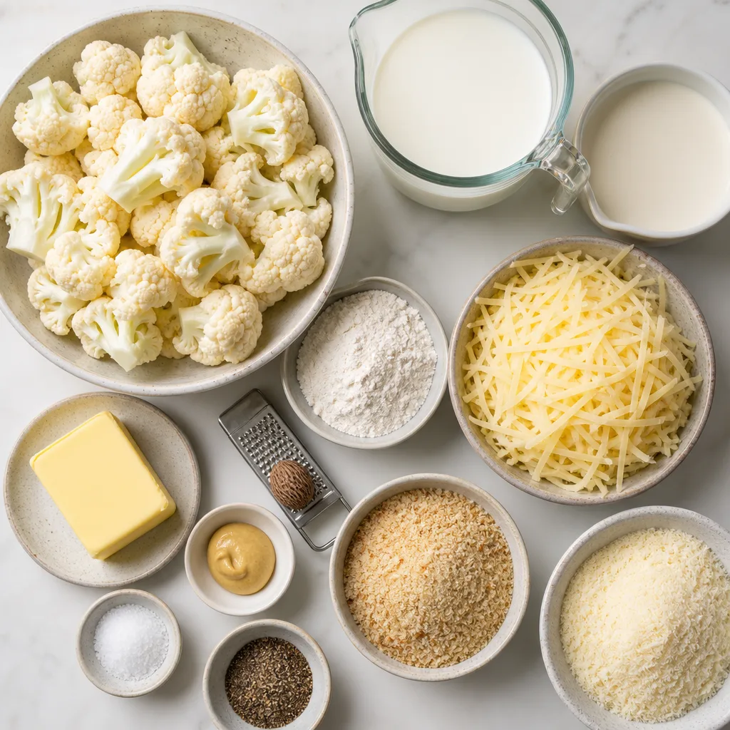 cauliflower gratin ingredients