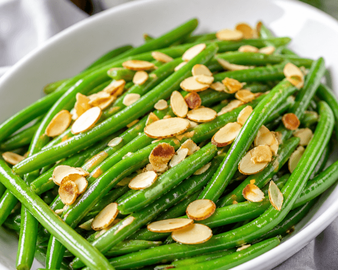green beans almondine