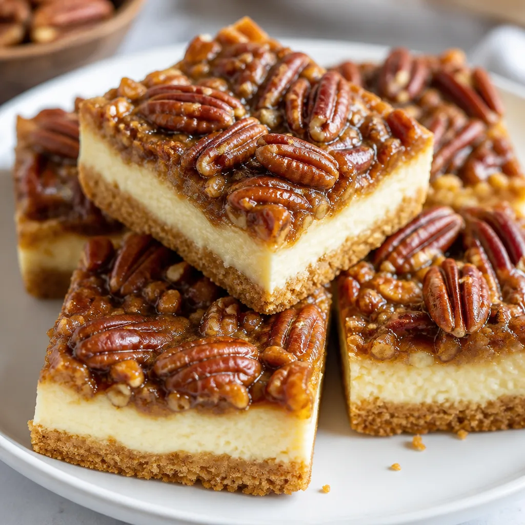 Decadent Pecan Pie Cheesecake Bars