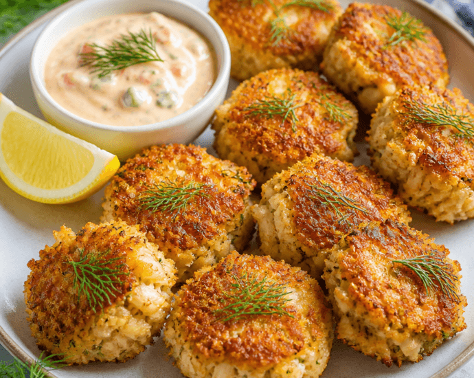 Mini Crab Cakes with Creamy Remoulade Sauce
