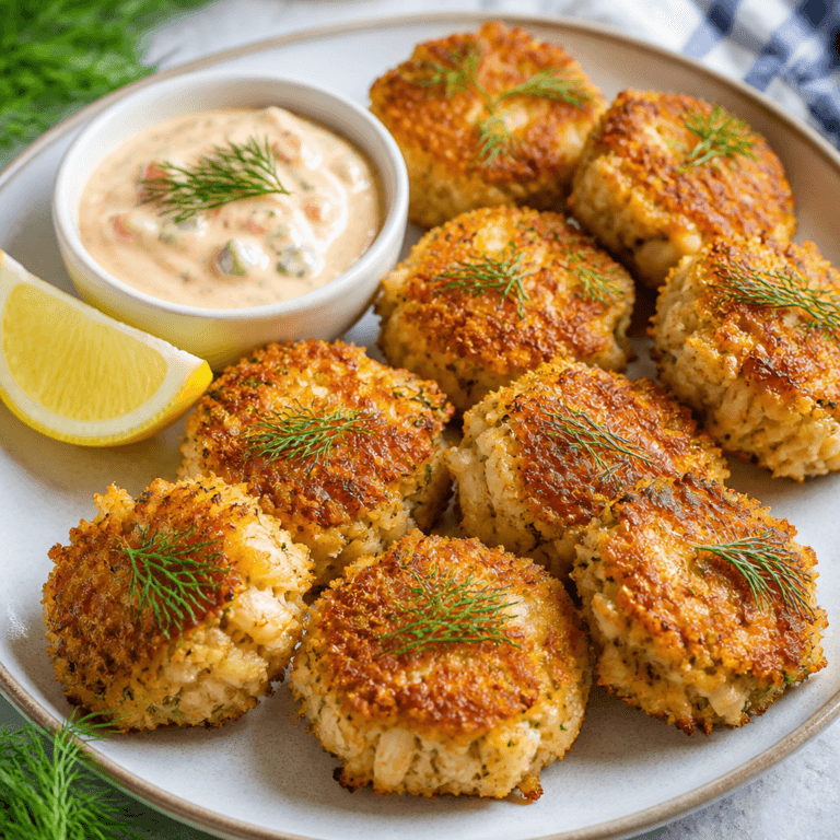 Mini Crab Cakes with Creamy Remoulade Sauce