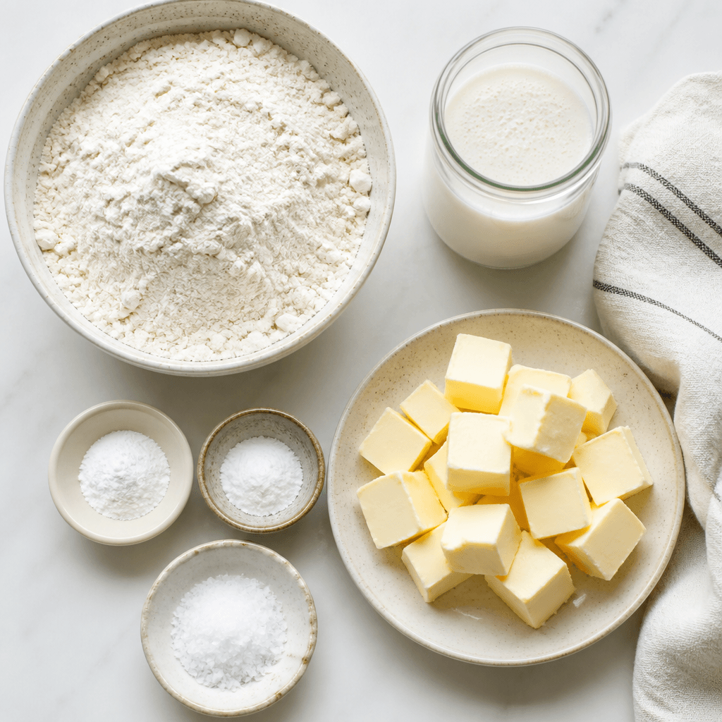 Fluffy Buttermilk Biscuits ingredients